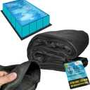 U.S. Pool Supply Ground Shield 16-Foot x 32-Foot Rectangle Heavy Duty Pool Liner Pad for Above Ground Swimming Pools - Protects Pool Liner, Prevents Punctures, Eco-Friendly Fabric - Extends Liner Life