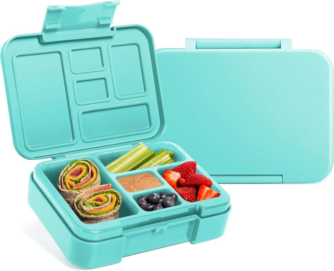 Simple Modern Bento Lunch Box for Kids | BPA Free, Leakproof, Dishwasher Safe | Lunch Container for Girls and Boys, Toddlers | Porter Collection | 5 Compartments | Ocean Water