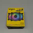 Airgoo 120mm ARGB PWM Case Fans, for Corsair Commander Core XT or Airgoo AG-DRGB16 SignalRGB Controller (Not Included), 3 Packs High Performance Low Noise Cooling PC Fans