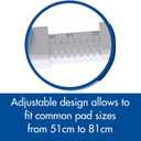 Patented SureGrip Pee Pad Holder - Fits All Common Pad Sizes, 100% of Urine Stays on Pad, Built-in Pad Grips Secure Pad to Holder, Holder Can Secure to Floor, No Sliding or Folding