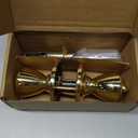 Design House 782755 Tulip Keyed Entry Door Knob Polished Brass