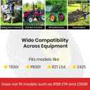 AR-PRO (2-Pack) 13x5.00-6 Tire and Wheel Assembly, 4-Ply Tubeless Lawn Mower Front Tire with 3" Centered Hub & 3/4" Bushings, 400 LBS Load Capacity