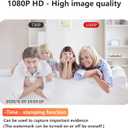 Mini Camera, Body Camera, Home Security Cameras, HD 1080P, Portable Cameras, Indoor Nanny Cam,with Night Vision, Motion Detection, Loop Record, Gravity Sensor, 512GB Max, No-WiFi