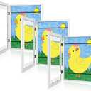 [3 Pack] Kids Art Frames, 10x12.5 Front Opening Kids Artwork Frames Changeable, Displays 8.5x11 With Mat and 10x12.5 Without Mat, Holds 50 Pcs, for 3D Picture, Crafts, Hanging Art, Portfolio Storage
