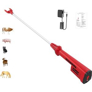 C Cattleya Cattle Prod for Dogs Cows, Liverstock Prod Rechargeable, Waterproof Electric Cattle Prod Stick for Cow Pig Goats (39 in.)
