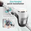 Stroller Cup Holder Fits for UPPAbaby Vista/Vista V2/Vista V3/Cruz/Cruz V2/Cruz V3/Minu/Minu V2/Minu V3/Minu Duo, Holds Different Drink Sizes, One-Hand Quick Install/Remove, Folds with Stroller