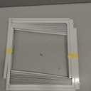 Flehomo Window Air Conditioner Side Panels with Frame, Adjustable Insulation AC Side Panel for 5,000 BTU Window AC Unit, Frame Included