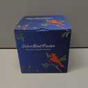 Solar Bird Feeder for Outdoors Hummingbird Solar Lanterns Metal Waterproof Outside Wild Bird Feeders Birthday Gifts for Women Mom Grandma Outdoor Hanging Garden Decor Lights for Yard, Patio