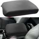 Center Console Armrest Cover for Kia Telluride Accessories 2020-2025 2026 Armrest Lid Protector Arm Rest Box Leather Pad Interior Middle Console Cushion Seat Box Case Trim (Gray Stitches)