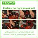 M126009 Lawn Mower Belt for LT155 LT165 Lawn Mower Belt M45254 1/2 x 86 inch