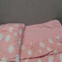 Toddler Nap Mat with Pillow and Blanket, Cot Nap Mats for Standard Daycare Preschool, Roll up Lightweight Portable Sleeping Bag for Kids, Super Soft Cozy, Pink Cloud, 52" x 23"