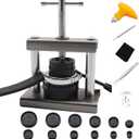 LYECUN Watch Crystal Press Tool, Case Back Pry, Spring Bar Tool, Watch Repair Kit for Back Cover Opening and Closing, Battery Replacement