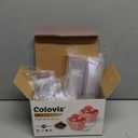 Colovis Mini Dessert Cups, 100 CT 2oz Clear Plastic Parfait Appetizer Cups with Spoons Mini Square Dessert Bowls for Serving, Tasting (100)