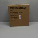 George Foreman 4-Serving Removable Plate Electric Grill and Panini Press, George Tough Non-Stick Coating, Drip Tray Catches Grease, Black