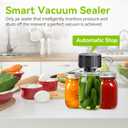 Electric Mason Jar Vacuum Sealer, 2026 Upgraded Handheld Auto-Vacuum Seal Kit, No Assembly Required, Fits Wide & Regular Mouth Jars, Vacuum Containers & Bags for Meal Prep & Homesteading