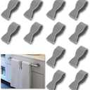 12 Pcs Towel Clips for Kitchen, Kitchen Tower Clips Hand Towel Clamps Hand Towel Clips for Fixing Towels on Kitchen Oven Handle Bathroom Towel Rack (Gray)