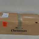 2 Set 30 Inch Christmas Urn Fillers, Outdoor Christmas Tree Pre-Lit LED Pre-Decorated with Pine Cones Red Berries Balls, Artificial Christmas Porch Decor for Yard, Garden, Pathway