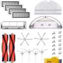 Accessory Kit for Roborock S5 S6 S50 S51 E25 E20 E35 Xiaomi Mi Robot Xiaomi Mijia Robotic Vacuum Replacement Parts 23 Pcs Pack of Main Brush & Side Brush & Filter & Water Tank (Style 01)