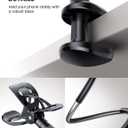 Lamicall Gooseneck Phone Holder for Bed - Cell Phone Mount Clamp Clip, Flexible Long Arm, Overhead Mount for Desk Headboard Bedside, Gifts for iPhone Air 17 Pro Max, 16 15 14 Pro Max and 4-7" Phone