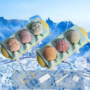 2 Pack Shaped Popsicle Mold Set for Kids 6 Pieces Silicone Popsicle Maker Ice Cream Molds DIY Frozen Ice Pop Molds Kitchen Accessories Easy Release Reusable BPA Free for Summer Homemade (Set E)