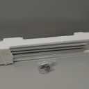 Curtain Track, Ceiling Curtain Track for Room Divider, Ceiling Mount Rail Set with Roller Hooks, White, 6ft - 9ft