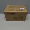 Pantry Organization & Kitchen Storage Containers - Stackable Fruit and Vegetable Storage with Lightweight PP Mat & Bamboo Top for Snacks, Produce,White