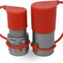 Summit Hydraulics 3/4" NPT Skid Steer Flat Face Hydraulic Quick Connect Couplers/Couplings Set w/Dust Caps