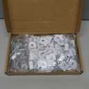 Vicenpal 100 Pcs Drop Ceiling Hooks Bulk for Classrooms Offices Hanging Set, 50 Pairs Right and Left 50 Pcs Clips for Tile Decorations, Metal Suspended T Bar Hooks for School Plants