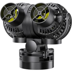 Aysoner Wave Maker Pump for Aquarium: 55/75/125Gallon Magnetic Fish Tank Powerhead for Saltwater Freshwater 1600GPH 8W Adjustable Pump for Fish