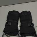 MCTi Snowboard Gloves with Wrist Guard 3-Finger Waterproof Mittens for Winter Snow Skiing (Medium, Black)