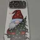 Christmas Gnome Christmas Tree Phone Case, Snowy Winter Holiday Phone Cover for iPhone 17 Pro, Slim Soft Flexible TPU Rubber Case