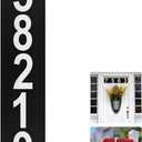 Metal Mailbox Numbers, Address Plaque, Waterproof, Horizontal & Vertical Mounted Address Sign for House Home Office Street Yard Mailbox (Black(classic))