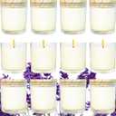 12 Pcs 6 Oz Mini Soy Candles,Lavender Scented Bulk Candle Set,Aromatherapy Candle,Great Stress Relieving Scented Candles for Girls as a Gift for Birthdays, Weddings Party Favors!