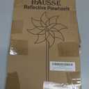 Hausse 10 Pack Reflective Pinwheels with Stakes (Assembly Required), Extra Sparkly Pin Wheel for Garden Decor, Bird Repellent Devices Deterrent to Scare Birds Away from Yard Patio Farm