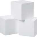 Crafare 3 Pack Craft Foam Blocks 5x5x5 Inch Polystyrene Square Foam Cubes for Arts School Projects Sculptures Floral Arrangements Modeling and Centerpieces