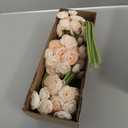 Waipfaru Ranunculus Artificial Flowers, 18Pcs 14In Fake Peonies Artificial Flowers, Faux Flower for Vase Silk Flower Real Touch Faux Peony Bulk for DIY Wedding Bouquet Home Bridal Shower Decor (Champagne)
