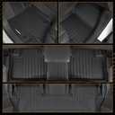 Naibeve Floor Mats for Jeep Grand Cherokee L 2021-2026 no Center Armrest | All Weather Floor Mats, Cargo Mat, Backrest Mats, Door Sill Guards, 6 Seats w/o 2nd Row Center Armrest Protector accessories