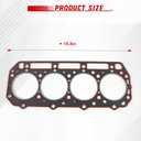 Cylinder Head Gasket, 4900345 4900969 Replacement for Doosan Daewoo Forklift D20S D25S D30S for Cummins Engine A1700 A2300