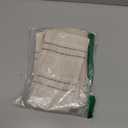 AELS 18x18 Decorative Farmhouse Linen Throw Pillow Covers, Boho Textured Pillow Case, Set of 2, Beige with White & Gray Stripe Patchwork Cushion Cover for Sofa Couch Living Room (Cover ONLY)