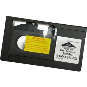 VHS-C Tape Cassette Adapter for Camcorders Motorized VHS VHS-C to VHS Ideal for VCR Player, Video Cassette Player and VHS to Digital Converting