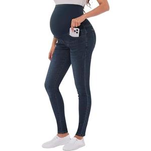 PACBREEZE Women's Maternity Jeans Over Belly Skinny Stretchy Denim Pants Comfy Slim Pregnancy Pants L