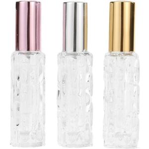 Perfume Travel Refillable, Cologne Travel Spray Bottle 10ml Leak Proof Fine Mist Atomizer Bottles for Women and Men Pink, Silver, Gold (3 Pack)