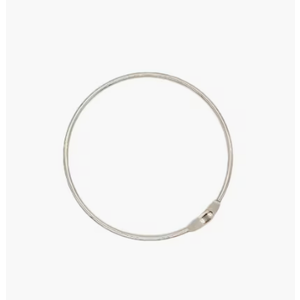 6 Pack Loose Leaf Binder Rings 6 inch, Extra Large Nickel Plated Steel Binders Ring for Paper, Silver Book Keychain Metal Rings for School Office Home