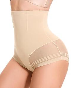 SIMIYA Tummy Control Shapewear for Women High Waist Trainer Shaping Underwear Panties Stomach Compression Body Shaper 2XL