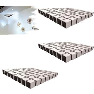 3PCS 3D Corner Wall Art Optical Illusion Decals - Peel and Stick Impossible Corners Wall Stickers, Modern Stereoscopic Removable Mural for Living Room, Bedroom, Office Home Decor (C)
