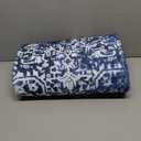 vivorug 3x5 Area Rugs, Stain Resistant Washable Rug for Living Room, Vintage-Inspired (Navy Blue, 3'x5')