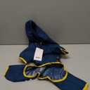 Dog Raincoat, Waterproof Dog Rain Jacket with Hood, Rain Coat with Leash Hole, Reflective Strap for Small Medium Dogs, Lightweight Puppy Clothes(Blue,L)