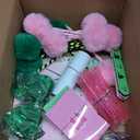 84pcs Pink and Green Witch Party Favors Birthday Decorations Pens Notepads Sunglasses Paper Gift Bag Key Chains Slap Bracelet Sticker Halloween Themed Party Supplies for Gift Party