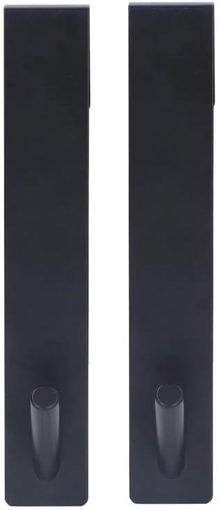 Vutos Stainless Steel Hook Shower Door Hook Stainless Steel for Bathroom Door for Frameless Glass Door - (Specification: black)