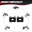 KAMIER 7/8'' 22mm Handlebar Mount Clamp Risers Replacement for Razor MX350 MX400 ZR350 SX350 Kids Electric Dirt Bike Dirt Quad 500 ATV 4 Wheeler MX650 MX500 SX500 Mcgrath RSF650 Motocross Black Parts